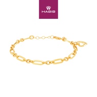 HABIB Oro Italia 916 Yellow Gold Bracelet GW44380923