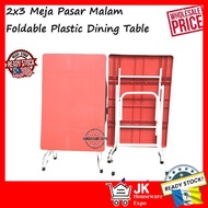 Meja Pasar Malam/ Foldable Plastic Dining Table Meja Lipat/ Meja Plastik 2 x 3/Plastic Meja/Plastic Dining Table