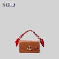 Polo Ralph Lauren - Lauren กระเป๋าผู้หญิง Crossbody Bag-Scarf-Trim Small Tayler Crossbody Bag รุ่น WALRBAG03520198 สีน้ำตาล