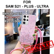 BestDealShop GLITTER LANYARD case Samsung S21 - Samsung S21 Plus - Samsung S21 Ultra casing cover tp