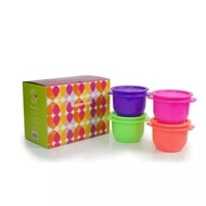 Tupperware (4 Pcs with Box) Neon One Touch Bowl 750ml