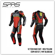 SPRS Jacket Suit Racing Suits V2 Tech Race Suit Red/Yellow Sizes 48-56 (ESPR-00157)