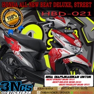 Honda beat deluxe 2020-2023 Full Body liverpool Decal, All New honda beat deluxe Full Body liverpool