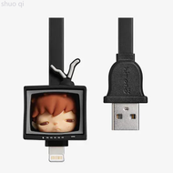 ของแท้️POP MART️กล่องสุ่ม สายชาร์จ Hirono Mime Series iPhone Cable Blind Box | มี9+1แบบ ของแท้