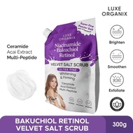 Luxe Organix Retinol Bakuchiol Velvet Salt Scrub 300g