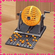 [Sohad] Traditional Bingo Game Professional Bingo Machine Toy for Travel Party Bar