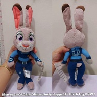 -` ́- Authentic Disney ZOOTOPIA Officer Judy Hopps 12" Plush Toy BNWT