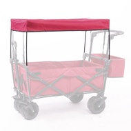 Drag Canopy Small Trolley Outdoor Cover Roof Camping Wagon Portable Trolley Carry Shopping Cart Tran