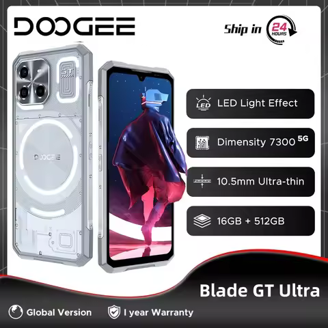 Global Version DOOGEE Blade GT Ultra 5G Rugged Phone 16GB RAM 512GB ROM Mediatek Dimensity 7300 6.72