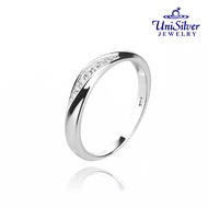 Unisilver 925 Sterling Slim Wedding Band Ring  (WRS10)