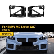 Real Dry Carbon Fiber Front Air Duct Trim for BMW M2 Series G87 2023-IN CS Style 2Pcs/Set