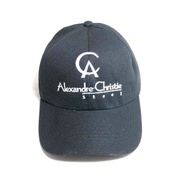 topi pria fachion unisex bordir alexandre christie berkualitas - hitam