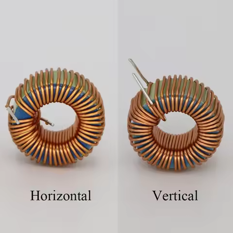 T5052B 13mm 47UH 68UH 5A 0.6mm 0.7mm Wire Vertical Horizontal Green-Blue Ferrite Annular Coil Filter