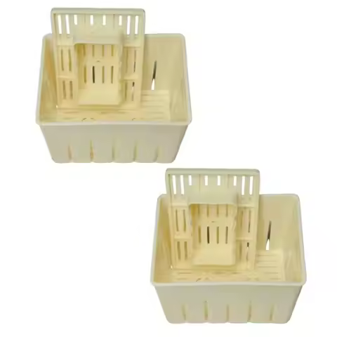 AEE2-2PCS Tofu-Press Mould Food Grade PP DIY Homemade Tofu-Maker Pressing Mold Kit Kitchen Tool Tofu