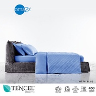 Omazz ปลอกหมอนหนุน (2ชิ้น) Collection Tencel Smooth รหัส Vista Blue