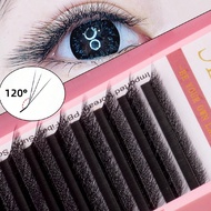 12rows L Curl 3D W YY 5DW Lashes 0.07 Mix Single Length 8-15mm Premade W Fan Lash Extensions Natural