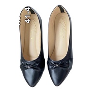 Nilin รองเท้าคัทชู ไซส์ใหญ่ 41 -  45 Bigsize  ส้นแบน หัวแหลม สีสวย หนังนิ่ม  หนังหุ้มส้น