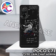 AC40/Case poco C71 Astronaut Motif/softcase poco C71/casing poco C71 Silicone poco C71