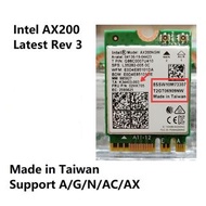 Intel AX200 WiFi6 wireless card with bluetooth台灣制