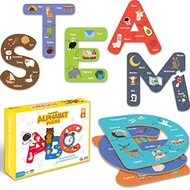 TAOZI&LIZHI Kids Puzzles Alphabet Puzzles for Kids Ages 3-5, ABC Learning for Toddlers 1-3, Sight Wo