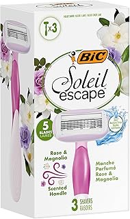 Soleil Escape Rose and Magnolia Ecom 5 Blade 3pk