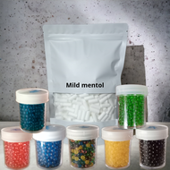 PAKET BUSA MILD MENTOL 100GR PLUS KLIK BOLA RASA BUAH MINT 500an BUTIR