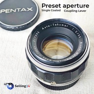 เลนส์มือหมุน ยี่ห้อ Asahi Auto Takumar 55mm f/2(22) MF Lens Mount M42