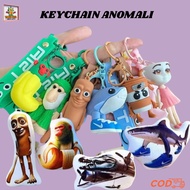 GANTUNGAN Viral Keychain Brainrot Anomali Sound Toy Keychain Tung Tung Sahur Tralalero