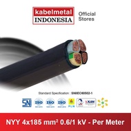 KABEL METAL - KABEL NYY 4X185 MM PER METER TUFUR OUTDOOR KAWAT KMI SNI-Planet Surya Store
