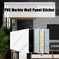 【COD】PVC Marble Wall Panel Sticker Alternative Waterproof Fireproof Mozek Lantai Lantai Pelekat