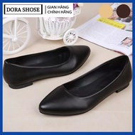 Giày búp bê nữ đế bệt giày nữ giày nữ đế bằng hàng vnxk da lỳ cao cấp