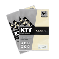 กระดาษการ์ดสี K Colour 120แกรม A4 (100แผ่น) สีครีม