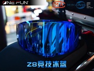 OneFun Z8 X15 RF1400 ฟิล์มป้องกันหมอกเปลี่ยนสีแบบสะท้อนแสงสีสันสดใสสำหรับหมวกกันน็อค SHOEI แบบ Z8 X1