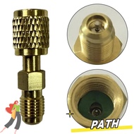 PA-HOME R32 Thread Adapter, Quick Couplers Durable R32 R454B Refrigerant Brass Adapter, Portable 1/4