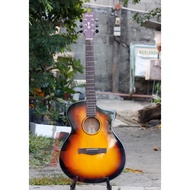 Stadd Hercules Acoustic Guitar with Built-in Fishman Pickup Black