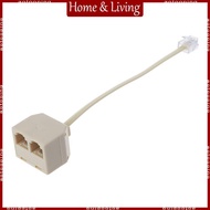 AOTO 6P4C Rj11 Male to 2 Female Splitter Adapter RJ11 to RJ11 Separator for Phone MAX