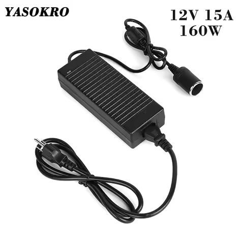 Car Power Adapter AC to DC Converter 110V/ 240V to 12V 15A 160w Power Supply Adapter Cigarette Light