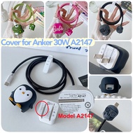 Compatible for Anker 30W Charger Protector Model A2147 USB C Port 511 Charger (Nano 3), PIQ 3.0 Fold