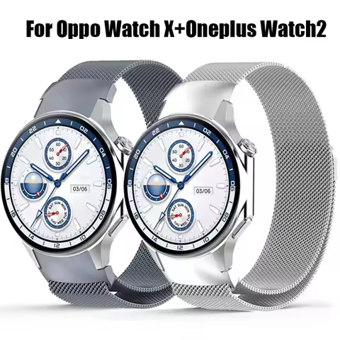 Magnetic Strap For OnePlus Watch 2 Watchband Stainless Steel Milanese Loop Bracelet For Oppo Watch X