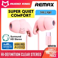 REMAX Sleep Type C Pink Earphone Gaming USB C Sleeping Earbuds Noise Isolating In Ear Earphone ANC G