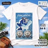 FINLAND 1-WEAR SOUVENIR T-SHIRT FINLAND STATETAG COTTON 24S SOUVENIR PREMIUM GIFT
