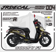 DECAL SCOOPY FI RACING ROADRACE FULLBODY FULLBLOK DONAT TYRES 2017-2020 - STICKER DECAL SCOOPY FI GR