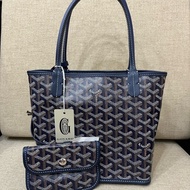 （全新） GOYARD ANJOU MINI BAG mini tote NAVY BLUE