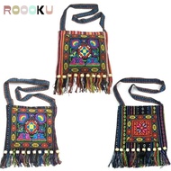 ROOOKU Message Bag, Fashion Hmong Tribal Ethnic Women Shoulder Bag, Embroidery Tapestry Vintage Tass