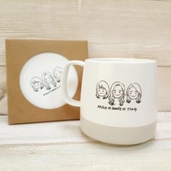 【客製化禮物】Q版頭像_六色磨砂杯+杯墊組(附贈手機桌布)