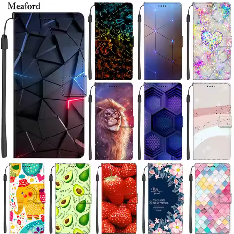 For Nokia 2.3 Case Flip Leather Case For Nokia 2.4/3.4/5.4/1.3/1.4 Luxury Shockproof Book Cover Wall