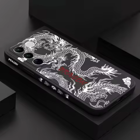 Devil Dragon Phone Case For VIVO V30 V29 V29E V27 V27E V25 V25E V23 V23E V21 V20 Y20 Y12 Y21 Y22 Y50