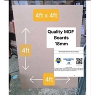 Solid 18mm MDF Boards - 4ft x 4ft (1pc)