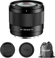 VILTROX 50mm f/2.0 F2.0 E Mount Auto Focus Full Frame Microsingle Camera Lens Compatible with Sony E