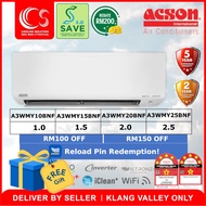 [SAVE 4.0] ACSON REINO INVERTER 4/5 STAR Air Cond Inverter R32 A3WMY10BNF 1.0HP A3WMY15BNF 1.5HP A3WMY20BNF 2.0HP A3WMY25BNF 2.5HP + My ECO Deliver by Seller (Klang Valley area only)